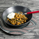 Minced Meat Stew with Chard & Black eyed Peas