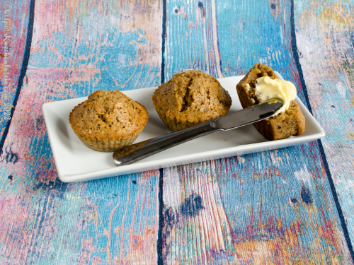Grain and Seed Muffins - Muffins mit Saaten und Haferflocken 
