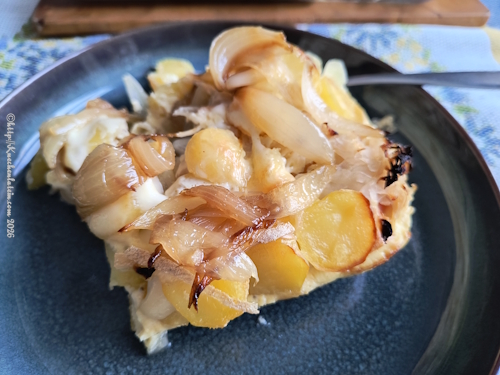 Sauerkrautauflauf mit Kartoffeln und Äpfeln