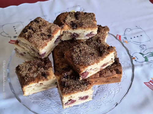 Cherry Coffee Cake - Kaffeekuchen mit Kirschen